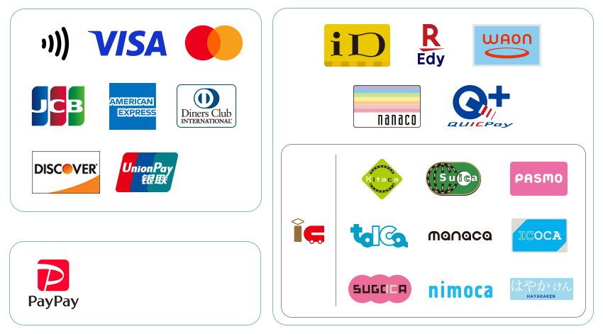 決済ロゴ一覧
